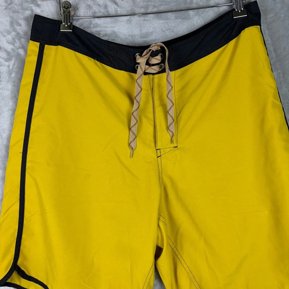 Howler Bros Board Shorts Size 36 Swim Trunks Yellow Mens Beach Surf ATX Austin